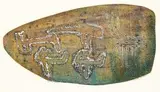 Walter Battiss, Moving Forms, monoprint