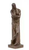 Moses Kottler, Thinker, bronze with a dark brown patina