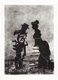 Studio Portrait by William Kentridge, colour photolithograph, sold Jun 2015