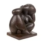 Florian Wozniak, Sky Watcher, bronze with a brown patina