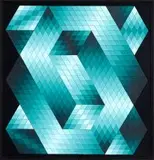 Victor Vasarely, Gestalt - nn, tempera and collage