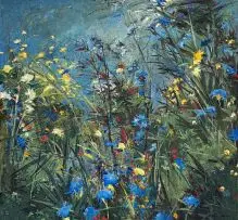 Perennial Blues by John Alexander, oil on canvas, sold Jun 2015