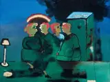 Robert Hodgins, A Cosy Covern in Suburbia, oil on canvas