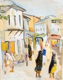 Zanzibari Street Scene by Irma Stern, gouache, sold Jun 2015