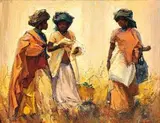 Titta Fasciotti, Wedding Procession, oil on canvas
