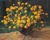 Frans Oerder, Still Life with Ranunculus, oil on canvas