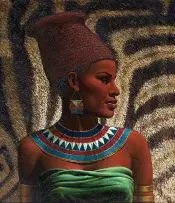 Vladimir Tretchikoff, Portrait of a Zulu Maiden, oil on canvas