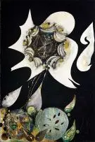 Christo Coetzee, Abstract Composition in Black, oil on canvas