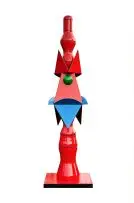 Standing Male Figure by Edoardo Villa, painted steel, sold Jun 2015