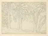 Limpopo by Jacobus Hendrik Pierneef, pencil on paper, sold Nov 2014