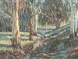 Sydney Carter, Blue Gums, oil on canvas