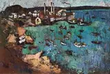 George Enslin, Saldanha Bay, oil on canvas