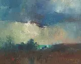 Veld Fire by Errol Boyley, oil on canvas, sold Nov 2014