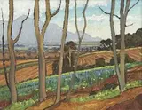 David Botha, Paarl Country Scene, oil on canvas laid down on board
