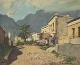 Robert Broadley, Malay Quarter, oil on canvas laid down on board