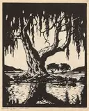 Wilgerboom in Somer (Nilant 79) by Jacobus Hendrik Pierneef, linocut, sold Nov 2014