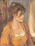 Head of a Young Girl by Alexander Rose-Innes, oil on canvas, sold Nov 2014
