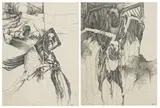 Cecily Sash, Studies of Buzzard Skeletons, a pair