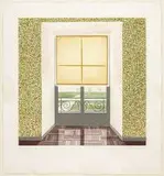 David Hockney, Contrejour in the French Style, colour etching