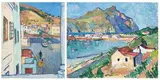 François Krige, View from the Artist's Studio, recto; View of a Harbour, verso, oil on board