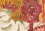 Robert Hodgins, Ubu Screams, tempera on board