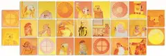 Robert Hodgins, The Golden Wall, comprising twenty five individual paintings, oil on canvas; oil and screenprint on canvas