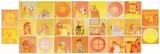 Robert Hodgins, The Golden Wall, comprising twenty five individual paintings, oil on canvas; oil and screenprint on canvas