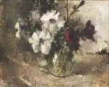 Irmin Henkel, Still Life with Flowers in a Glass Vase