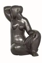 Night by Florian Wozniak, bronze with a black patina, sold Nov 2014