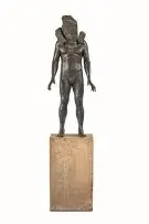 Oop by Angus Taylor, bronze and belfast granite, on a sandstone base, sold Nov 2014