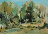 Ronald Mylchreest, Forest Landscape, oil on board