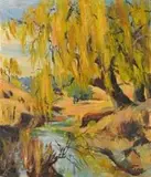 Emily Isabel Fern, Willow Tree by a River