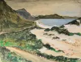Overcast Seascape by Maud Sumner, watercolour over charcoal, offered Apr 2014