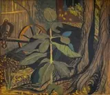 Edith King, The Wheel, watercolour