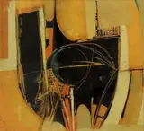 Arthur Edward Cantrell, Abstract Composition with Orange