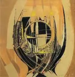 Arthur Edward Cantrell, Abstract Composition with Yellow