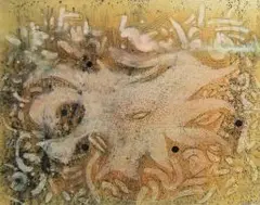 Abstract Composition by Christo Coetzee, mixed media on paper, offered Apr 2014