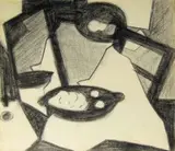 Eugene Labuschagne, Abstract Still Life, charcoal