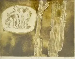 Gavin Jantjes, Garden of Eden, etching and aquatint