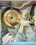 Armando Baldinelli, Target and Torso, colour lithograph