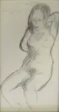 Jean Welz, Seated Female Nude