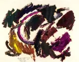 Informal 2 by Christo Coetzee, oil on paper, sold Apr 2014