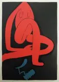 Red Nude by Walter Battiss, colour screenprint, sold Apr 2014