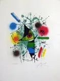 The Singing Fish (Le Chanteur) by Joan Miró, 1972, colour lithograph, sold Apr 2014