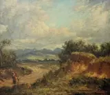 The Wayfarers by Edward Roworth, oil on board, offered Nov 2013