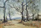 Gerrit Roon, Avenue of Blue Gums, oil on artist’s board