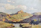 Don (Donald James) Madge, Mountain Landscape with River