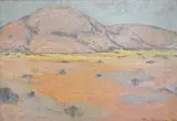 Landscape by Piet van Heerden, oil on panel, sold Nov 2013