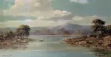 Otto Klar, Bushveld Scene with a Dam