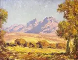 Edward Roworth, Autumn Trees in a Mountain Landscape